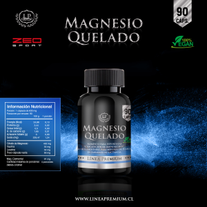 Magnesio Quelado 90 caps. 500 mg