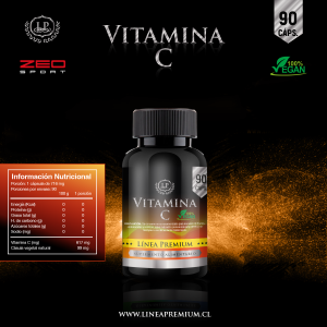 Vitamína C Pura, 90 Cápsulas Vegetales De 500 Mg